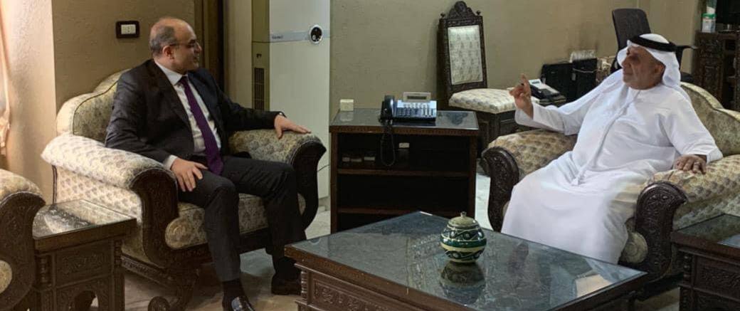 وزير الاقتصاد والسفير الإماراتي يبحثان آفاق التعاون المشترك بين البلدين